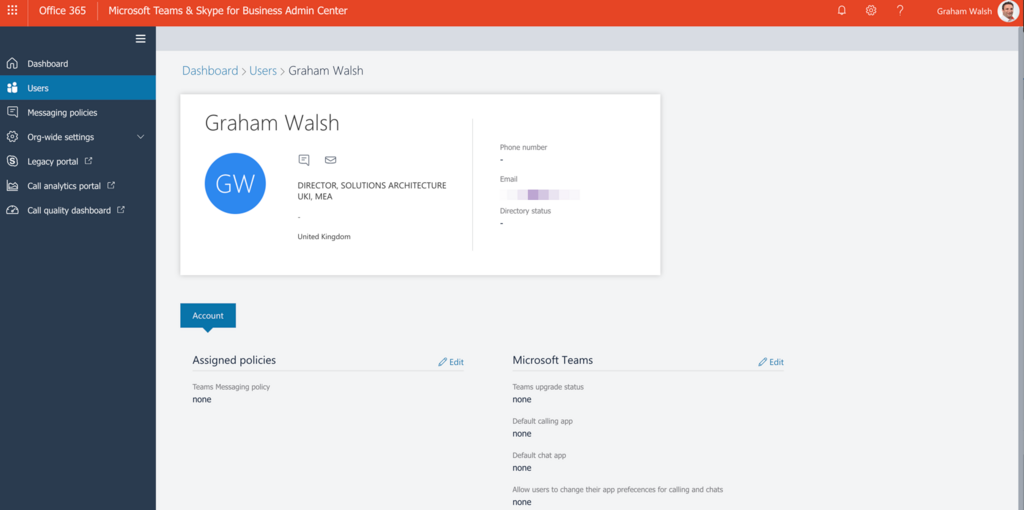 microsoft teams admin center