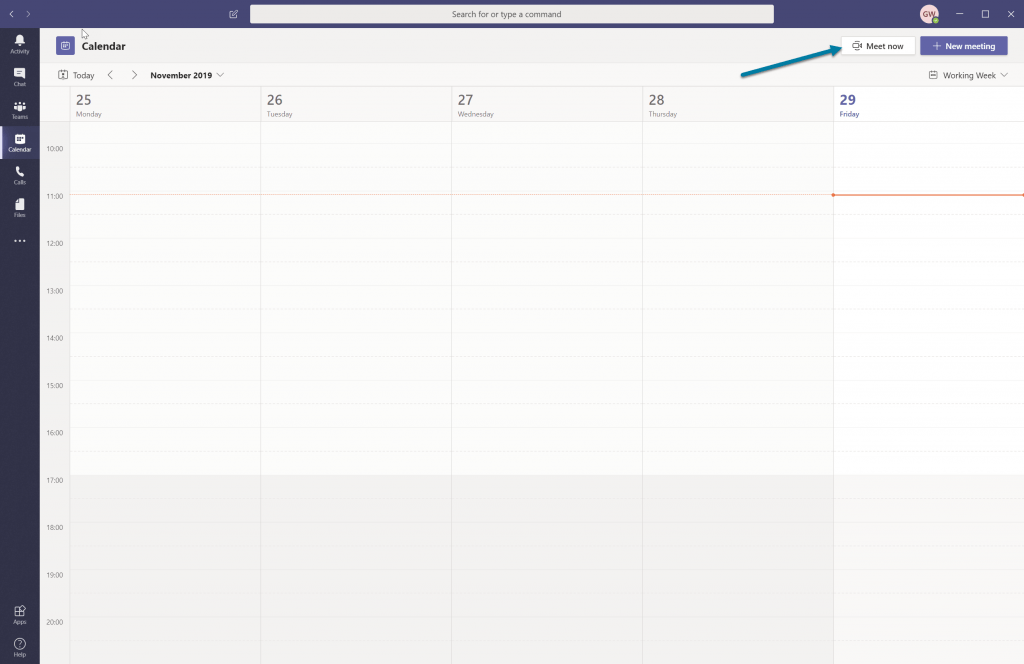 Microsoft Teams Meet Now