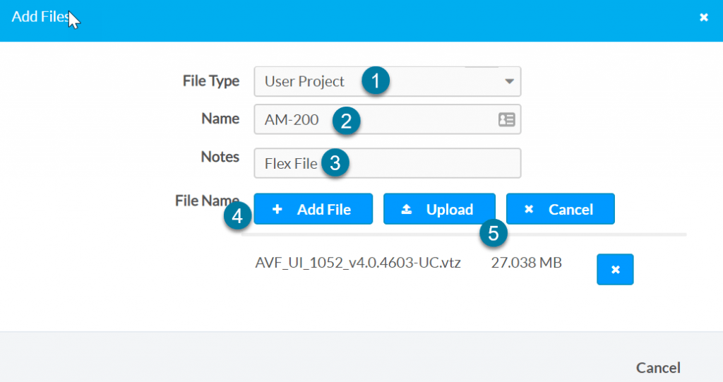 Uploading the file to XIO