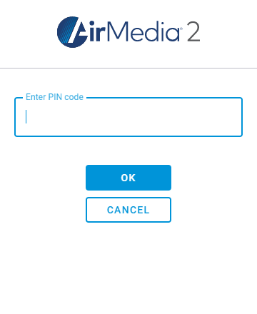 Enter the PIN Code