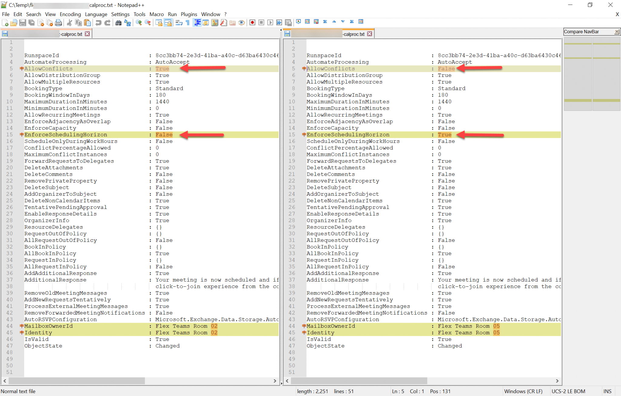 powershell compare folders