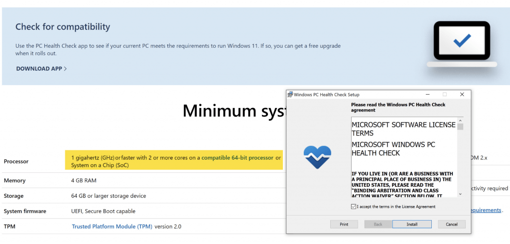 Official Windows Health Check Tool for Windows 11